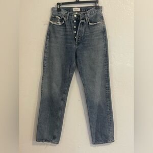 Agolde Dark Blue Denim Jeans
